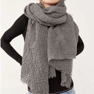 Free People Long Weekend Waffle Scarf